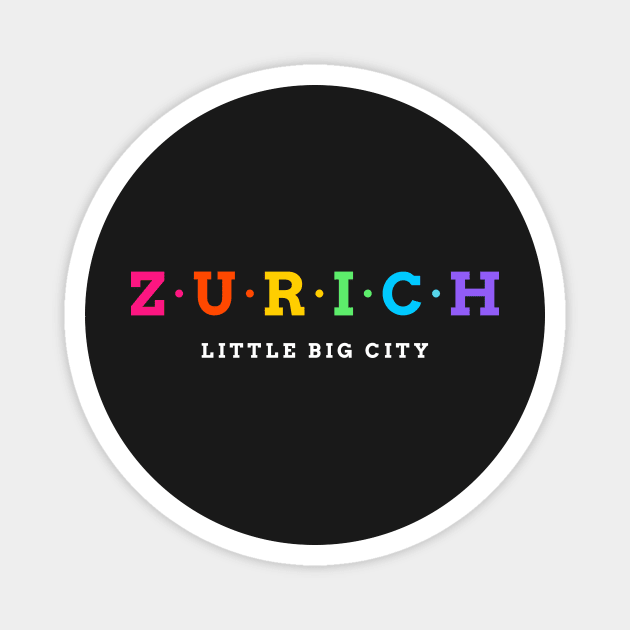 Zurich, Switzerland Magnet by Koolstudio